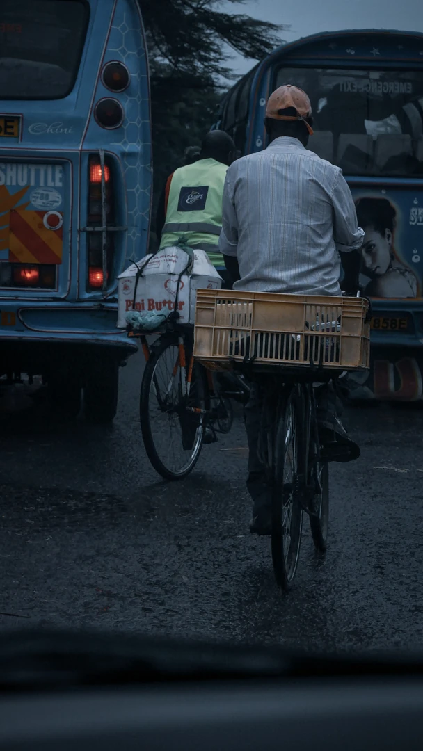 Cyclists in Nairobi